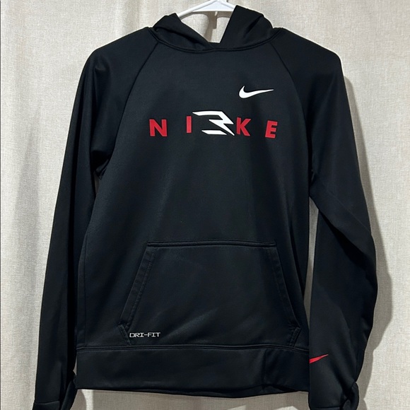 Nike Other - Nike Black Hoodie with Red Lettering